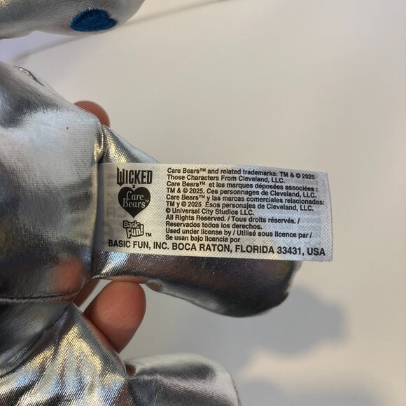Care Bears X Wicked Fun Size 8" Grumpy Bear As Tin Man Tinman Plush Toy NWT - Picture 2 of 6